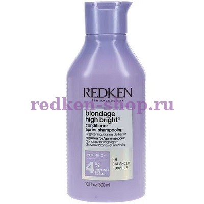 Redken Blondage High Bright Conditioner кондиционер для осветления оттенков блонд 300 мл   Redken Blondage High Bright Conditioner кондиционер для осветления оттенков блонд 300 мл
